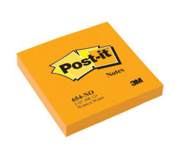 Bloček Post-it 76x76 tekvicovo oranžový