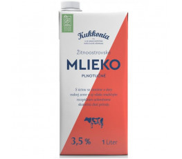 Trvanlivé mlieko Žitnoostrovské Kukkonia plnotučné 3,5% 1 ℓ