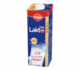 Trvanlivé bezlaktózové mlieko Rajo plnotučné 3,5% 1 ℓ