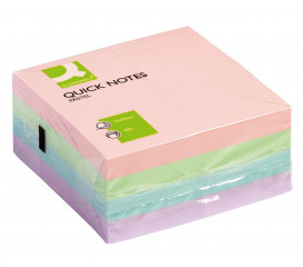Bloček kocka Q-CONNECT 76x76mm 400l pastelová
