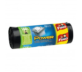 Vrecia zaväzovacie FINO Power 160 ℓ, 45 mic., 91 x 110 cm, čierne (10 ks)