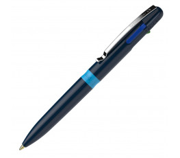 Guľôčkové pero Schneider Take 4 modré so štyrmi náplňami