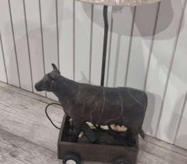 Lampa  krava na vozíku