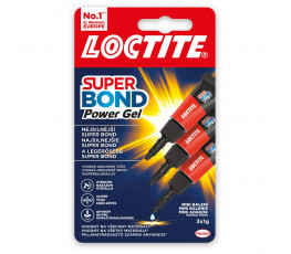 Sekundové lepidlo Loctite Super Bond Power Gel Mini Trio 3x1g