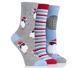 Veselé ponožky-Tancujúci tučniak
