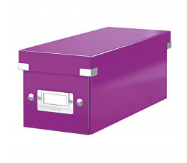 Škatuľa na CD Click & Store purpurová