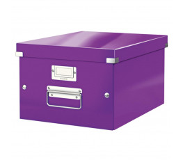 Stredná škatuľa Click & Store purpurová