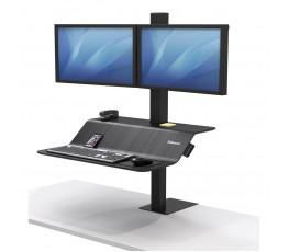 Polohovateľný stojan Sit-Stand Lotus VE pre 2 monitory