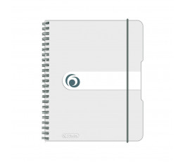 Blok poznámkový štvorčekový Herlitz Easy Orga A5 80 listov transparentný biely