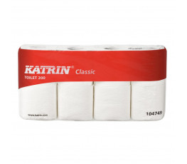 Toaletný papier 2-vrstvový KATRIN Classic Toilet 200, návin 23,4 m (8 ks)