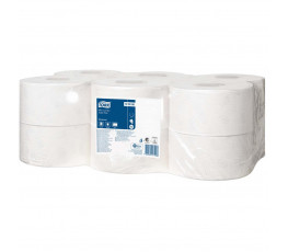 Toaletný papier 2-vrstv. TORK Mini Jumbo 18,8 cm, návin 170 m, biely T2 (12 ks)
