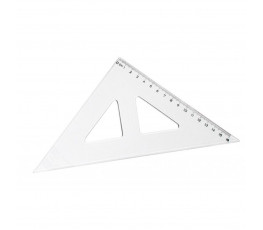 Trojuholník Koh-i-noor s kolmicou transparentný